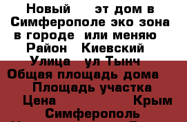 Новый 1.5 эт.дом в Симферополе(эко-зона в городе)-или меняю › Район ­ Киевский › Улица ­ ул.Тынч › Общая площадь дома ­ 200 › Площадь участка ­ 10 › Цена ­ 10 000 000 - Крым, Симферополь Недвижимость » Дома, коттеджи, дачи продажа   . Крым,Симферополь